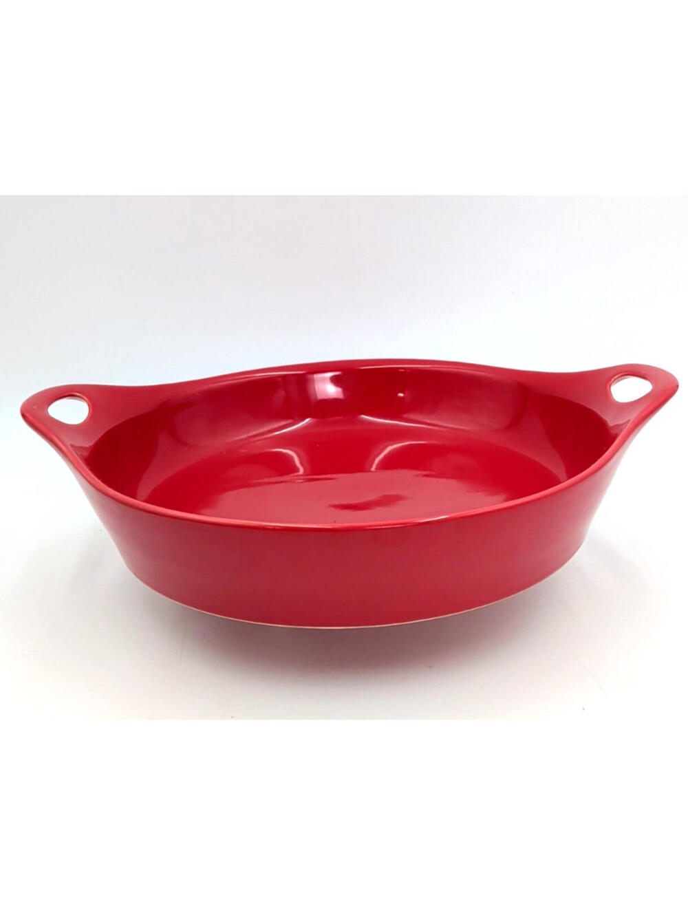 Corningware Creations Stoneware 10" Oval AuGratin Baking Dish Casserole Ruby Red